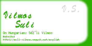 vilmos suli business card